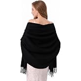 maamgic Women's Scarf Shawl Wrap Cashmere Feel Winter Scarf for Wedding | Soft Cotton Blend, Lightweight, Oversized Blanket Scarf, Perfect For Evening Dresses，Anniversaries &amp; Flights
