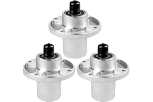 HKPARTS Mower Deck Spindle Assembly 601804 for 36" 42" 48" 54" 60" Deck Hustler Raptor SD, SDX Flip-Up Sport, 3pack