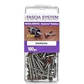 Starborn Deckfast Brown Fascia Epoxy Coated Carbon Steel Screws - 100 Count - #10 X 1-7/8"