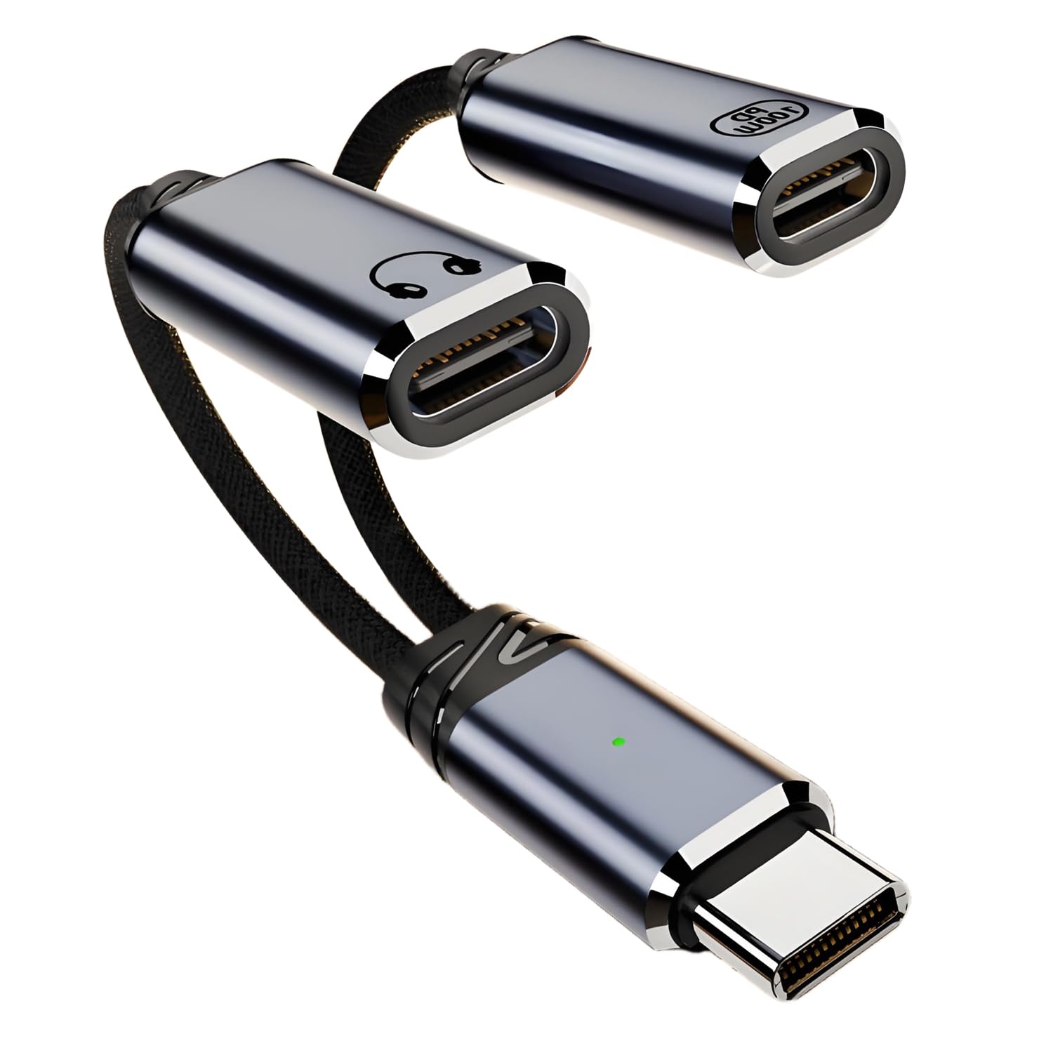 Photo 1 of Xsusmdom USB C Splitter, Dual USB C Headphone and Charger Adapter Audio Dongle Cable Cord with PD 100W Fast Charging for iPhone 16/15 Series, iPad, MacBook, Galaxy S25/S24 and More