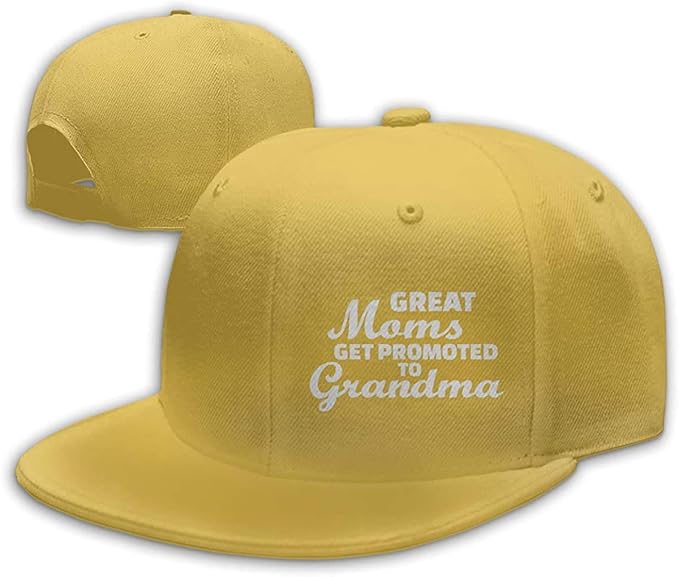 Amazon Biooarcグレートママはおばあちゃん男性 女性のファッションアジャスタブル野球帽スナップバックハットに昇進します 黄 ワンサイズ キャップ 通販