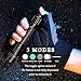 Outlite 501B High Power LED Flashlight, Tactical Handheld Flashlight Waterproof 5 Mode Flashlight for Outdoor Riding, Camping, Hiking, Hunting, Powered by 1pcs 18650 Battery (Not Included)