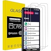 rlbmnyz[3-Pack Compatible with Lively Jitterbug Smart4 screen protector Tempered Glass,9H Hardness, Anti-Scratch, Bubble Free, easy to install (Clear)