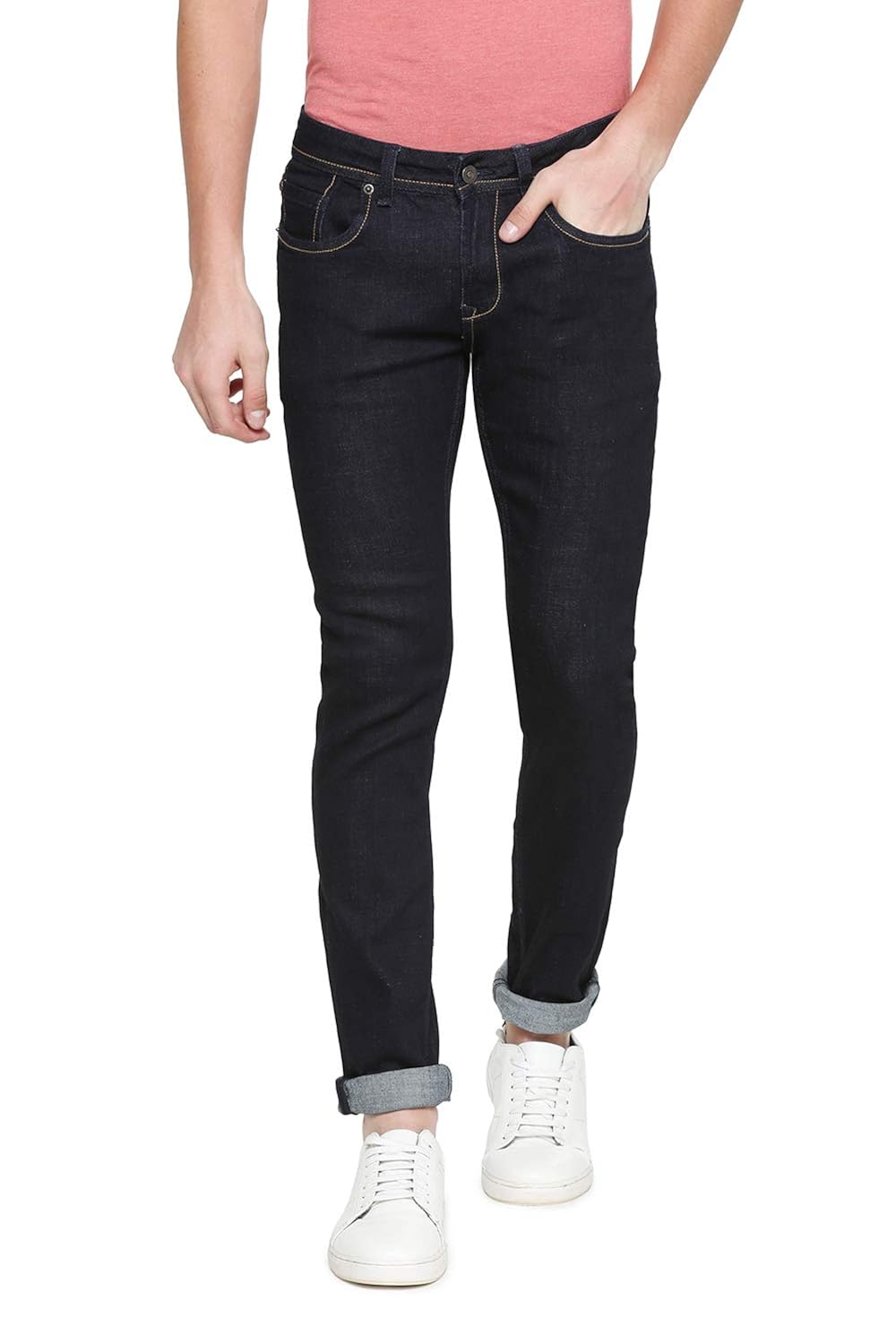 Buy Peter England Men's Skinny Fit Jeans (JDN318005595_Darkbluewithblue