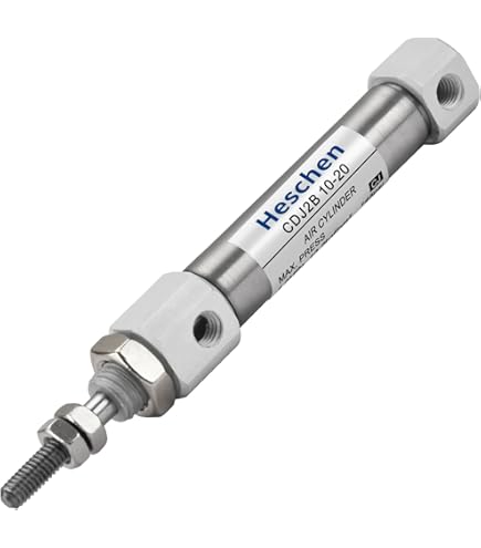 Heschen Pneumatic Slim Air Cylinder, MAL 16-50, M5 Port, 16mm Bore