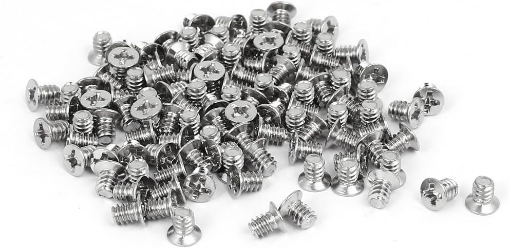100pcs PC Computer Case 3.5" HDD Flat Phillips Head Hard Drive Screws
