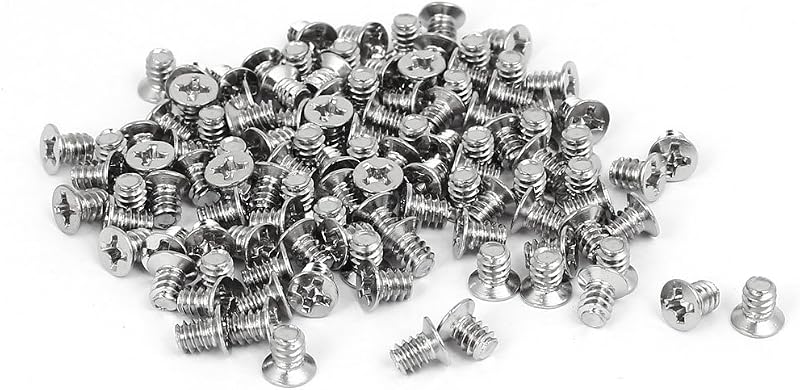100pcs PC Computer Case 3.5" HDD Flat Phillips Head Hard Drive Screws