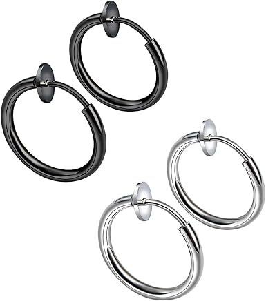 fake hoop earrings amazon