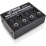 Compact Mini Hum Eliminator Box - 2 Channel Passive Ground Loop Isolator, Noise Filter, AC Buzz Destroyer, Hum Killer w/ 1/4"