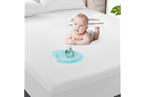 GRT 2 Pack Twin Mattress Protector Waterproof, Breathable & Noiseless Waterproof Mattress Protector Fitted Deep Pocket from 5" to 19", Smooth Twin Mattress Cover Machine Washable