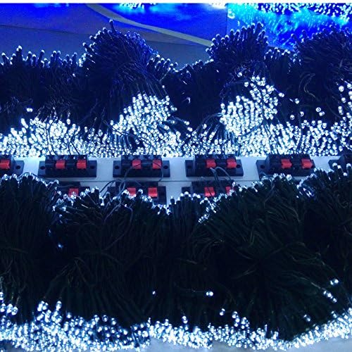 QCLED Usb Powdered 200 LED Farily String Outdoor Garden Light 20m 65ft(4 Color Choose ... (White)