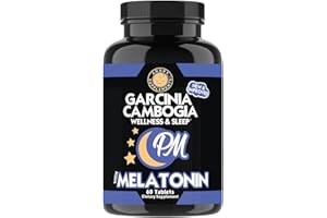 ANGRY SUPPLEMENTS Garcinia Cambogia PM Weight Loss Sleep, All Natural Supplement w/Valerian Root & Melatonin to Help Burn Fat Overnight, Night Time Appetite Suppressant, Vegetarian Formula (1-Bottle)