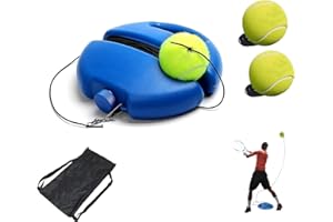 Fill and Drill Tennis Trainer,Solo Tennis Trainer Rebound Ball for Beginners,Self Practice Tennis Set with Anti Tangle String