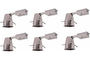 ELEGANT Elitco Lighting ICAT4R-T24LED-6PK recessed-Light-Fixture 4" ICAT REMODEL HOUSING, 120V, T24 Connector,LED RETROFIT ONLY 6 Pack