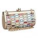 Afibi Womens Vintage Rhinestones Envelope Evening Cocktail Party Handbag