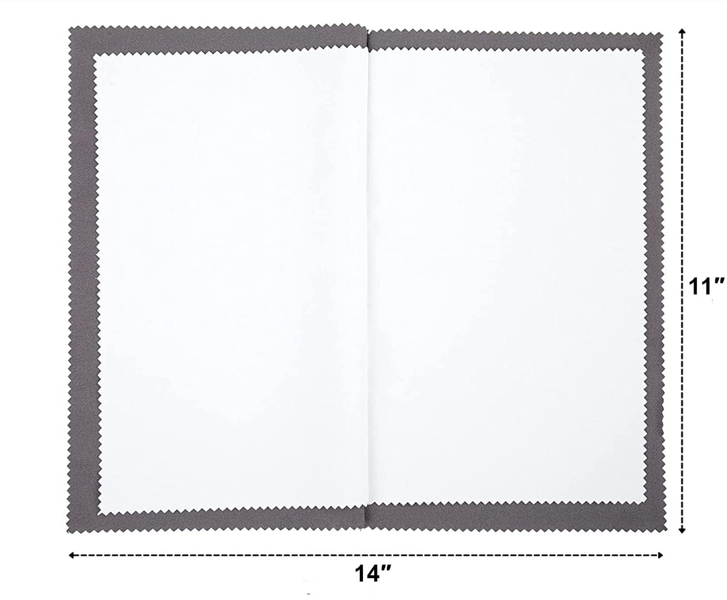 Pro Size Polishing Cloth Large Cleaning Cloths for Gold Silver and Platinum Jewelry Coins Watch, Silverware 11 x 14 inches Each Tarnish Remover Keeps Jewelry Shining (3PCS)