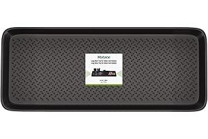 Matace 1 Pack Rubber Large Boot Tray for Entryway,Long Shoe Tray,Slim Boot Mat for Indoor and Outdoor Use, 16x40 in (Pack of 1)