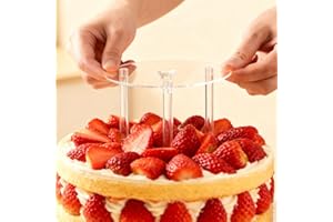 Cake Stacking Kit for 4 Inch Tiered Cakes - 3 Plastic Support Rods & 1 Divider Plate - Food-Safe Reusable Dowels for Wedding,