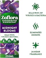 Zoflora Midnight Blooms 6pc x 250ml All Purpose Disinfectant 99.9% view 2