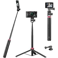ULANZI Select 59in Selfie Tripod for Camera/Action Camera - MT-71 Invisible Long Extendable Vlog Handle Portable Lightweight
