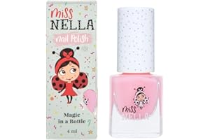 MISS NELLA COOL KID – Safe Special Dark Blue Nail Polish for Kids, Non-Toxic & Odor Free Formula for Children and Toddlers, Natural Water Based for Easy Peel Off (Cheeky Bunny)