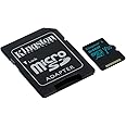 Kingston Canvas Go! 64GB microSDXC Class 10 microSD Memory Card UHS-I 90MB/s R Flash Memory Card with Adapter (SDCG2/64GB)