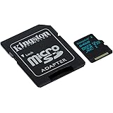Kingston Canvas Go! 64GB microSDXC Class 10 microSD Memory Card UHS-I 90MB/s R Flash Memory Card with Adapter (SDCG2/64GB)