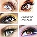 Magnetic Eyelashes [No Glue] Black False Eyelashes Set for Natural Look - 3D Full Eye Fake Lashes Extensions -Reusable Long and Soft (2 Pair/4 Pcs)