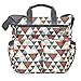 Skip Hop Messenger Diaper Bag with Matching Changing Pad, Duo Signature, Triangles