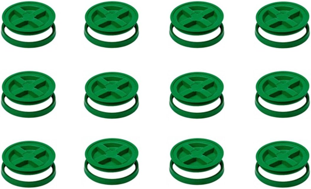5 Gallon Green Gamma Seal Lids 12 Pack