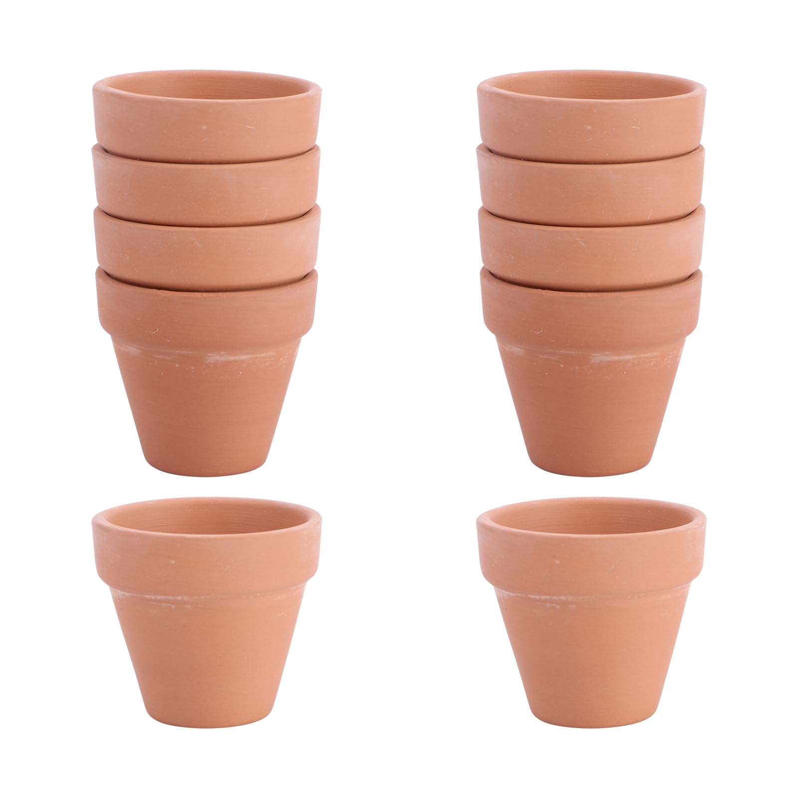 10Pcs 5.5x5cm Small Mini Terracotta Pot Clay Ceramic Pottery Planter Cactus Flower Pots Succulent Nursery Pots Great for Plants Crafts Wedding Favor