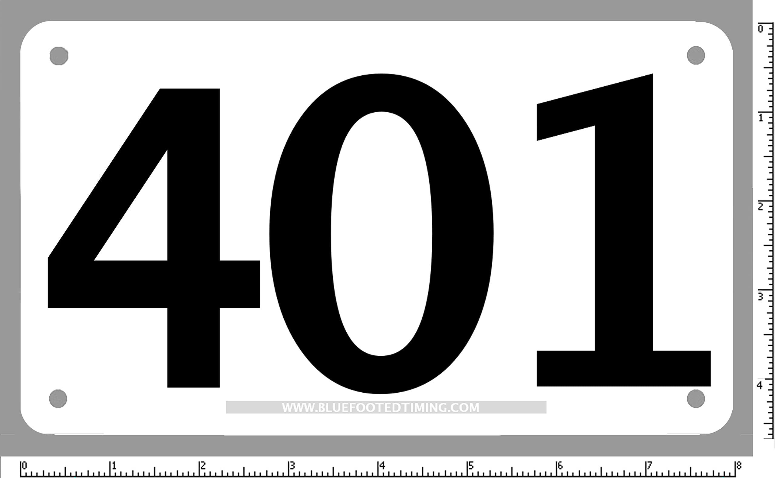 BlueFootedTiming Race Numbers Official Competitor
