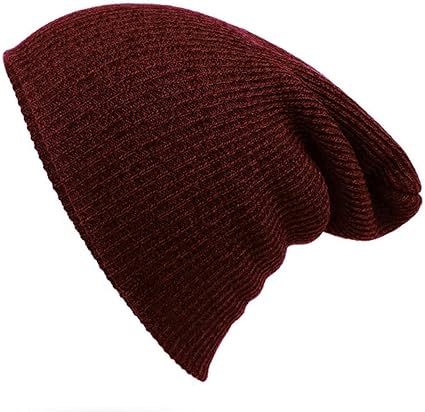 Kjnhl Chapeau Chaud Automne Et Hiver Unisexe Tricot Couleur Solide