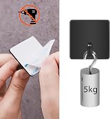 Vista Stick on Hooks 4 Pack Self Adhesive Stainless Steel Black 4.5x4.5cm view 3