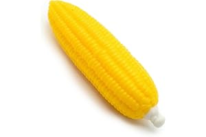 VAULTED SKULLS & CO Realistic Corn Prop | Fake Corn | Artificial Corn | Corn Vegetable Replica | Corn Decor | Squishy | 7" (Corn)