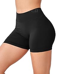 YEOREO Workout Scrunch Shorts Women V Back Gym Butt