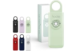 Hootie Personal Safety Alarm for Women, Men, & Kids - Keychain Alarm, Self Defense Strobe & Siren, Security Siren Keychain with 130dB Self Defense Siren & Strobe Light - Mint