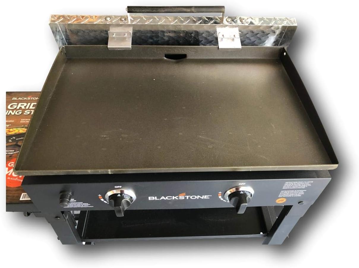 Griddle Lid Cover fits 28 inch Black Stone Griddle, Diamond Plate Aluminum Lid Storage Cover for 28 Inch Black Stone Griddle - Made in USA : Garden & Outdoor