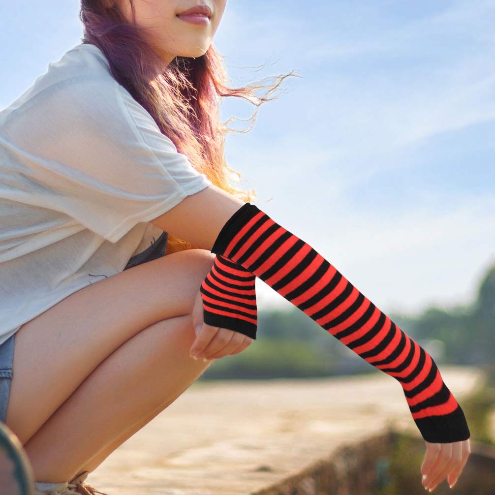 Winter Long Fingerless Gloves