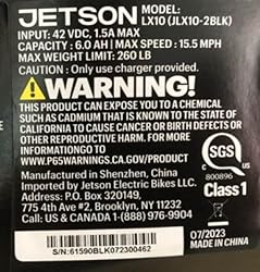 Jetson LX10 Folding Electric Ride-On - Includes