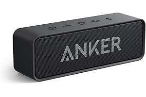 Upgraded, Anker Soundcore Bluetooth Speaker with IPX5 Waterproof, Stereo Sound, 24H Playtime, Portable Wireless Speaker for i
