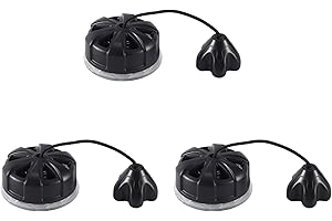 Baglaum 3X Scuba Diving Dump Valve BCD Wing Over Pressure Release Valve for Diver Lift Bag Water Equipment Replacement, Black