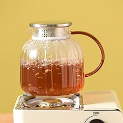 Wlasss Glass Pitcher,46.7 oz/1380 ml Glass Tea