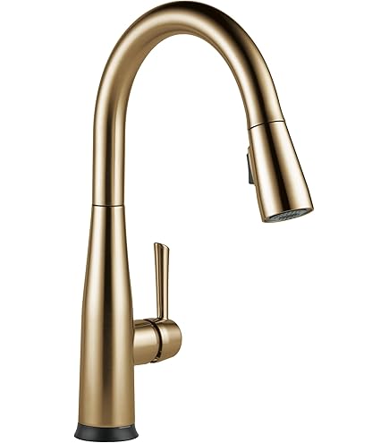 s*t様 eskuche33 ゴールド DELTA FAUCET Essa Kitchen Faucet with Pull Down Sprayer, Kitchen