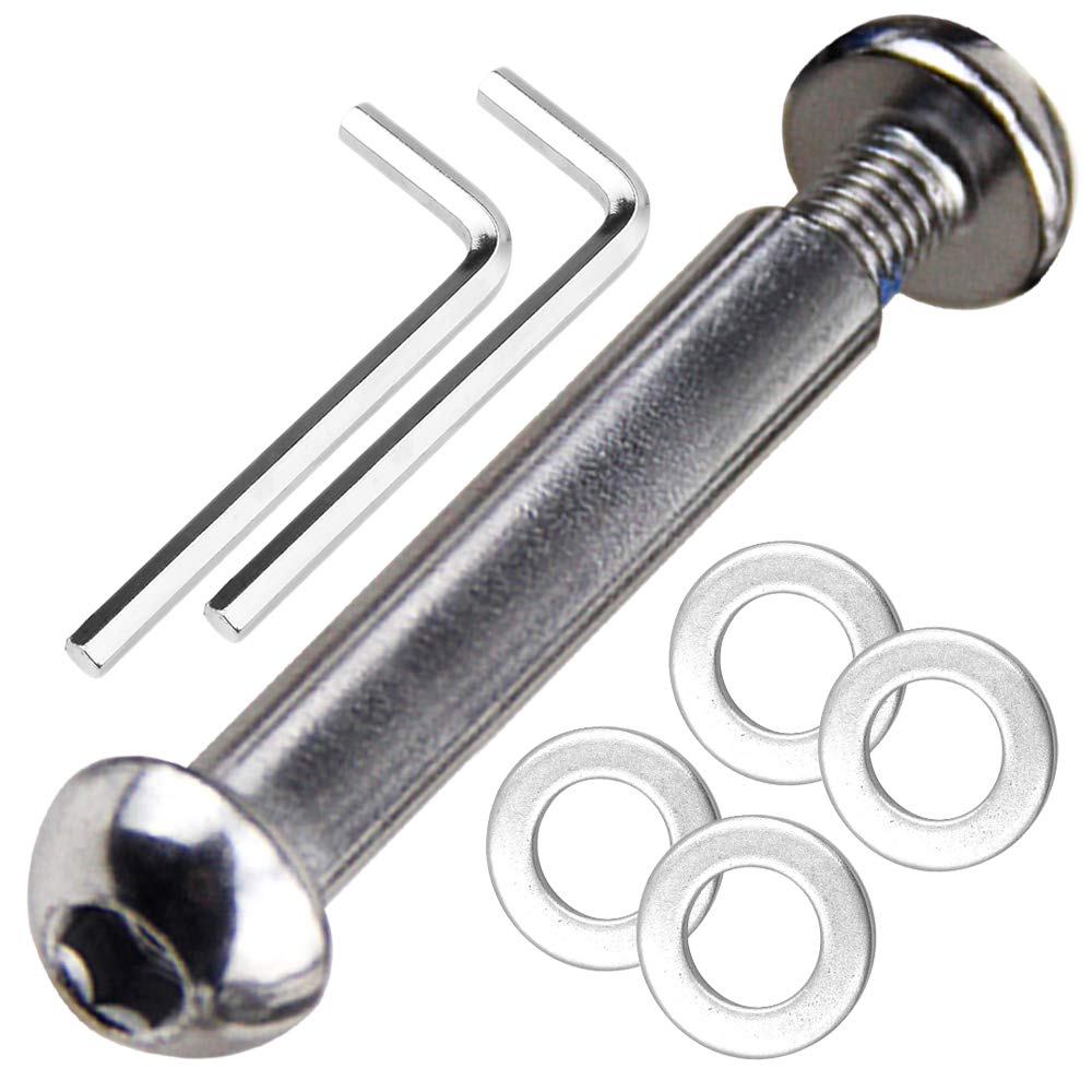 OTFAITP M8 8mm x 28mm-86mm Scooter Front Rear Axle Bolt 8.8 Grade Carbon Steel for Stunt Scooter Dash Teen/Adult Kick Scooter-800+lb Capacity