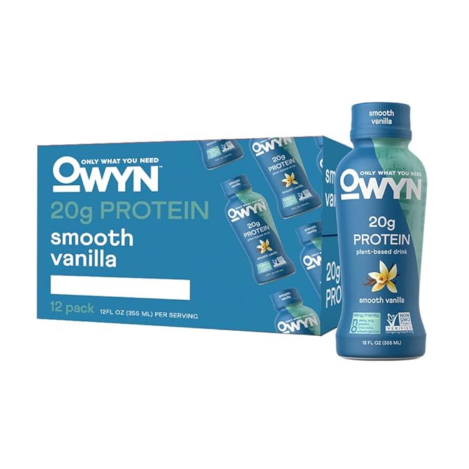 Owyn Vegan Protein Shake Vanilla12 Fl Oz 12 Pack