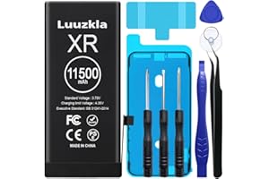 Luuzkla 11500mAh (2024 New Upgrade) Battery Compatible with iPhone XR, Super Capacity Battery Replacement Compatible with iPhone XR, with Full Tool Kits-0 Cycle High Capacity-24 Months Service