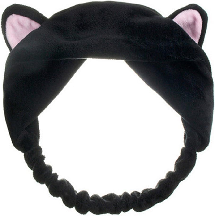 Cute Cat Ears Headband Hair Wear Makeup Shower Face Washing Hairband