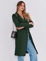 ANRABESS Long Cardigans for Women Lapel 2023 Fall