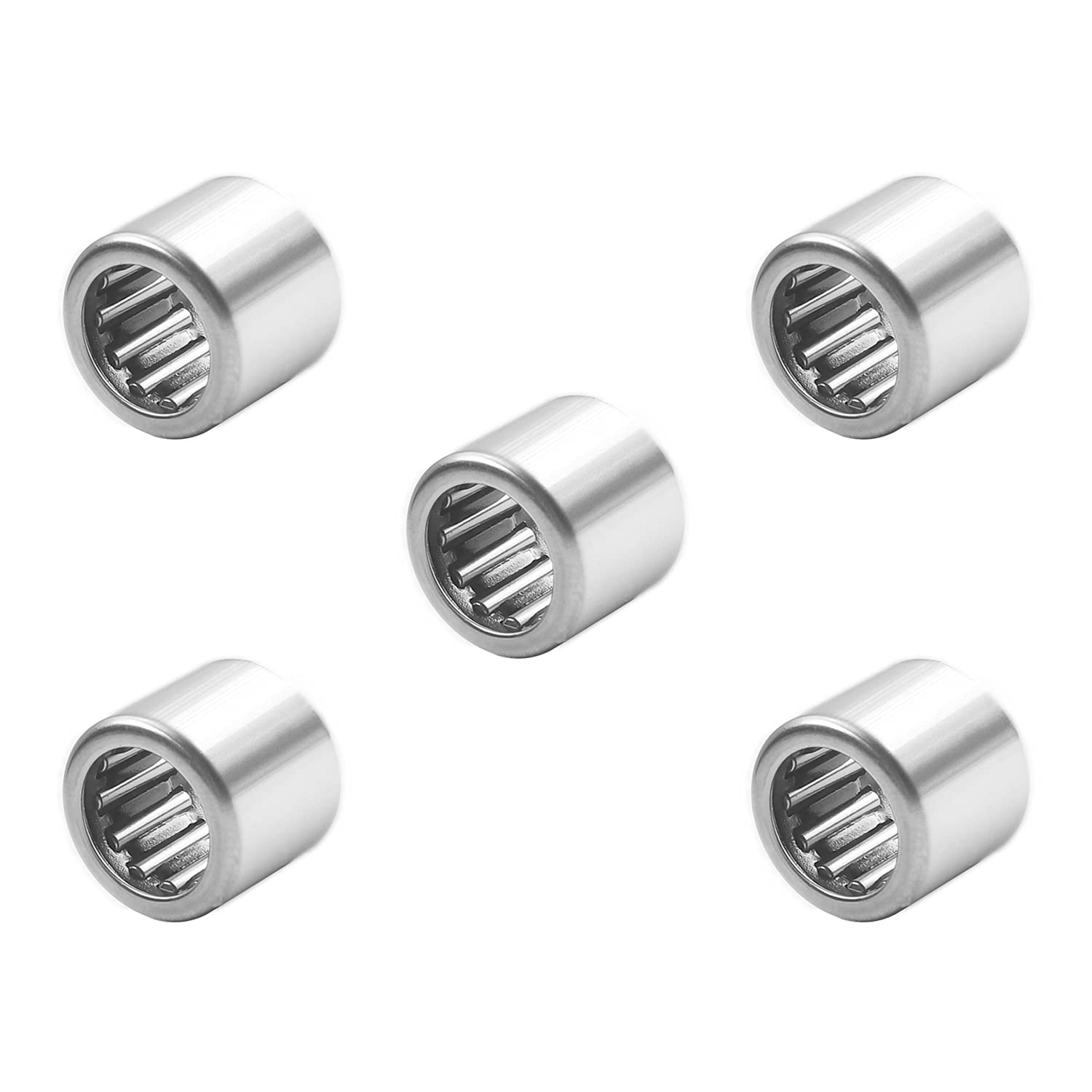 HK0912 Drawn Cup Needle Roller Bearings, Bidirectional Bearings 9mm Bore Dia, 13mm OD, 12mm Width 5pcs